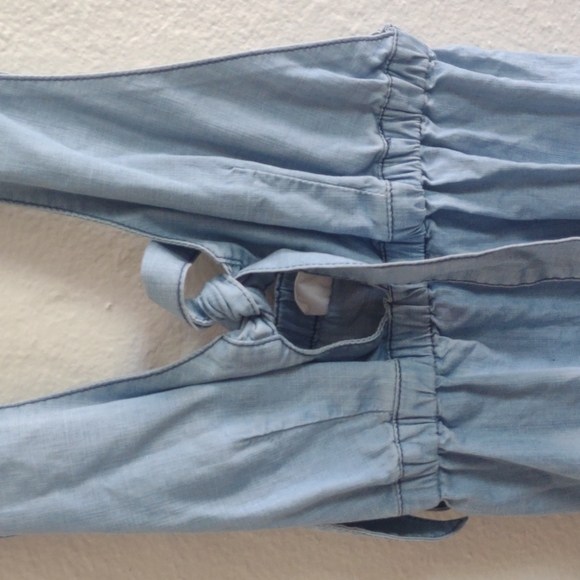 Revolve Denim overall jumper mini dress with adjustable shoulder straps - Picture 4 of 7